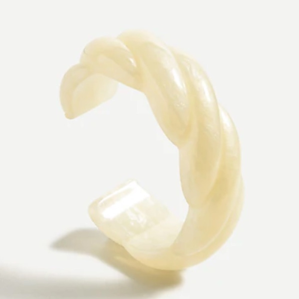J. Crew Onda Large Carved Resin Cuff Bracelet